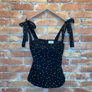 Lioness + Black and White Hearts Tank + Small